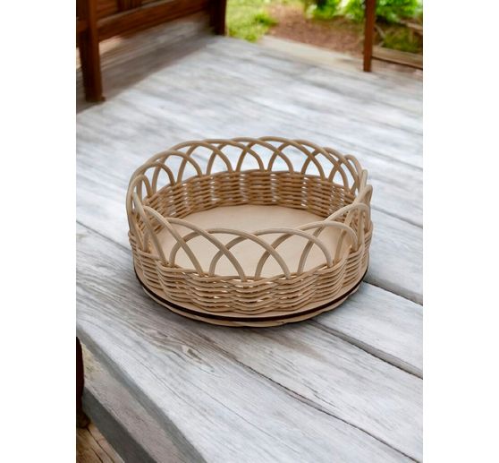 Kit per lavoretti VBS "Cestino rotondo" in rattan