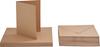 VBS Double cards with envelopes "Kraft paper", 50 pieces