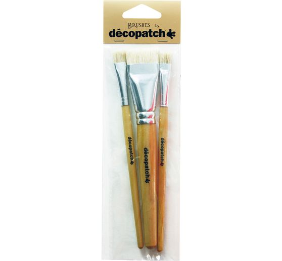 Pennelli in setola di seta Décopatch, set di 3 pezzi