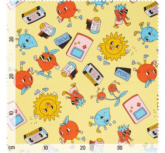 Cotton fabric "Retro Friends"