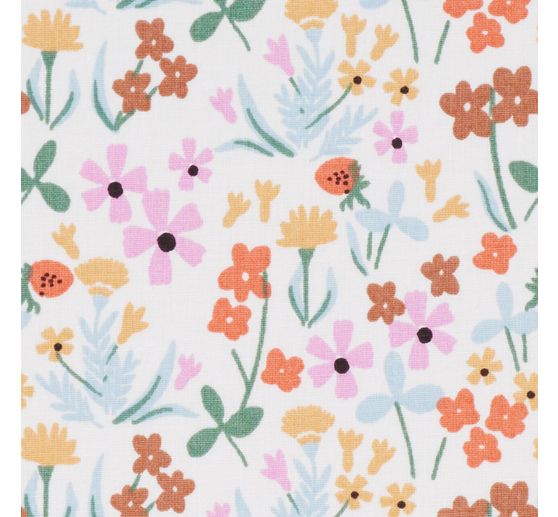 Tessuto di cotone "Tiny Garden-Flowers
