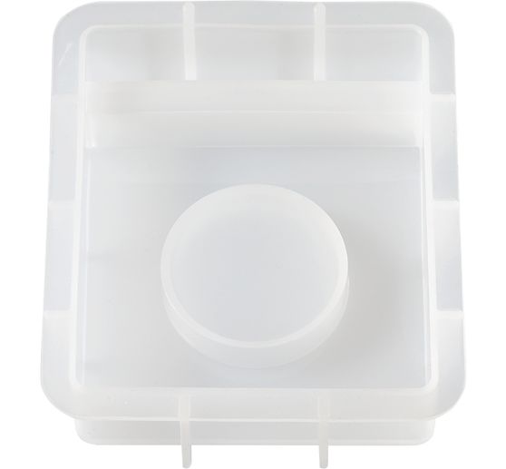 Silicone casting mould "1-tealight holder with slot"