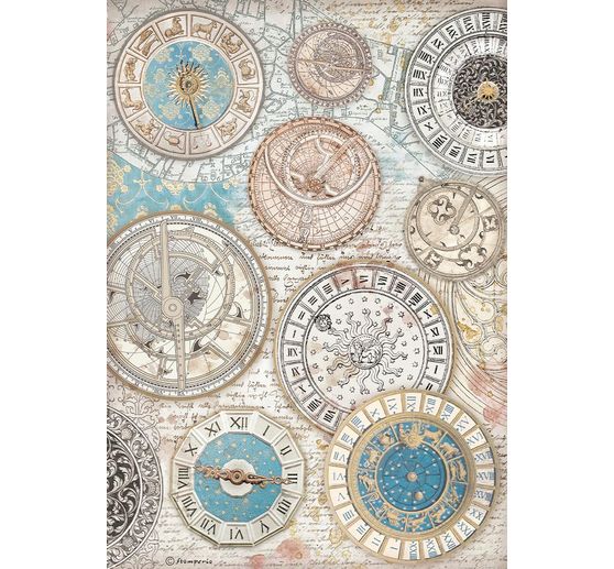 Motif straw silk assortment "Venice City of Art", set of 6