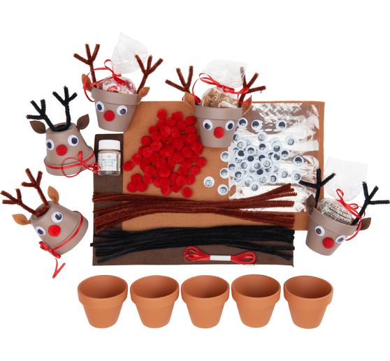VBS Craft kit "Terracotta pot elks"