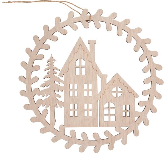 VBS Wooden wreath "Houses"