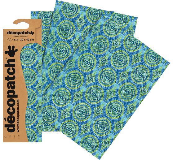 Décopatch paper "Mandala Blue"