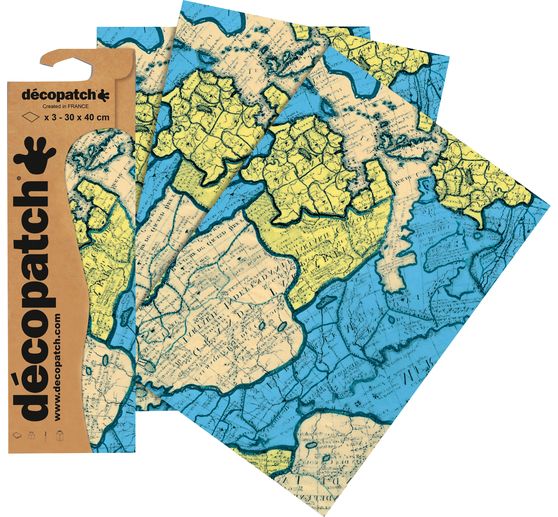 Décopatch paper "World map"
