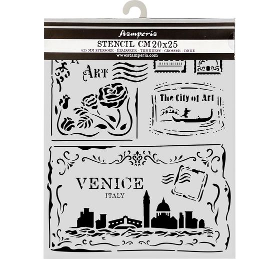Stencil "Venice", Cards