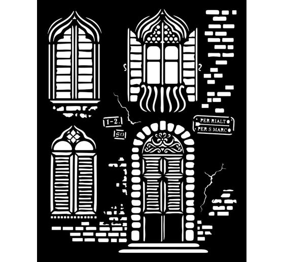 Stencil "Venezia", Windows