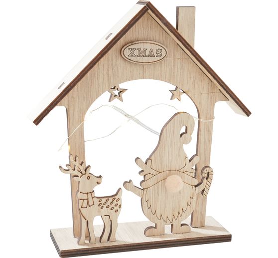 VBS Wooden building kit "Gnomehouse", incl. LEDs