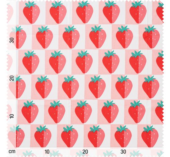 Cotton fabric "Strawberries"