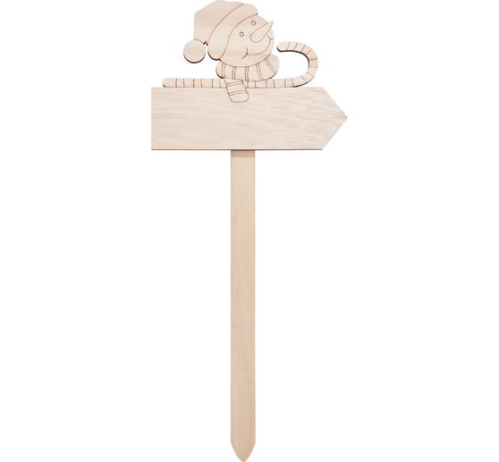 VBS Spine decorative con cartello "pupazzo di neve