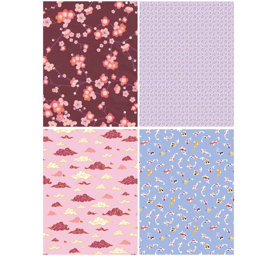 Décopatch Pocket Hot-Foil Collection Mix and Patch "Journey to Japan" (Viaggio in Giappone)