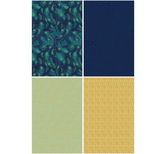 Décopatch Pocket Hot-Foil Collection Mix and Patch "Golden Peacock"