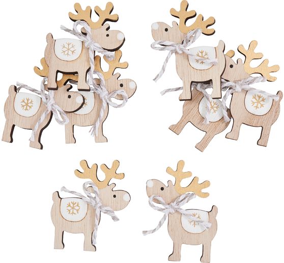VBS Scatter decorations "Knut the reindeer" in wooden box