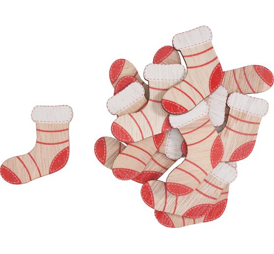 VBS Scatter decorations "Christmas stocking",12 pieces