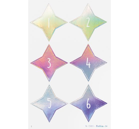 Advent calendar stickers "Sparks Iridescent"