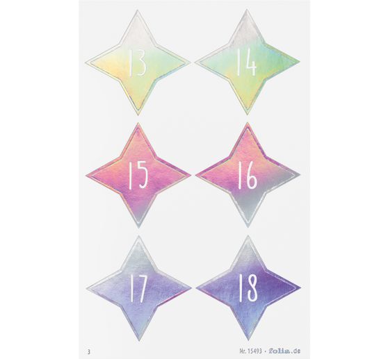 Advent calendar stickers "Sparks Iridescent"