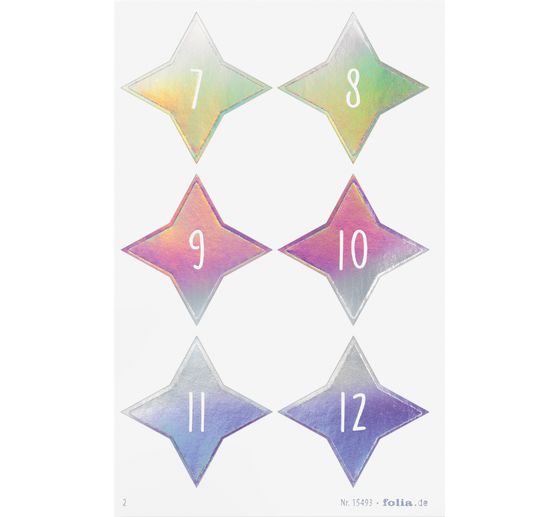 Advent calendar stickers "Sparks Iridescent"