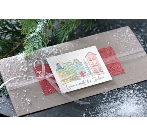 BUTTERER Stamp "Leise rieselt der Schnee"