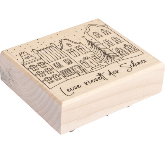 BUTTERER Stamp "Leise rieselt der Schnee"