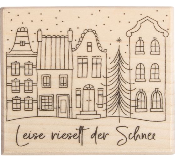 BUTTERER Stamp "Leise rieselt der Schnee"