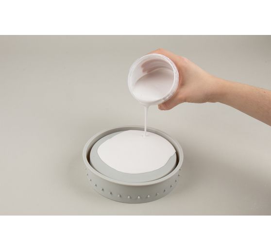 Silicone casting mould "Coaster with perforated edge"