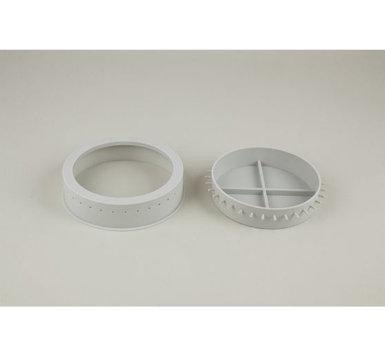 Silicone casting mould "Coaster with perforated edge"
