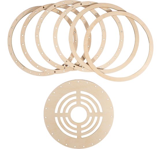 Wooden ring set "Lampshade Nature"