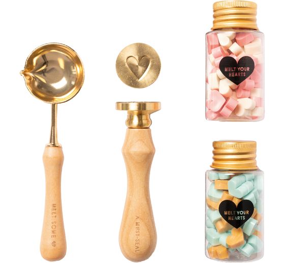 Sealing wax set "Pastel Love"