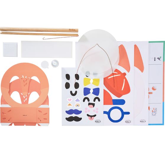 Kit per lavoretti con lanterna "Fox", incl. luce LED