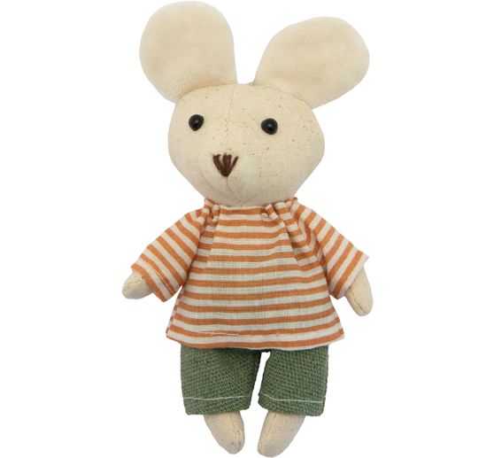 Miniature mouse "Boy", green