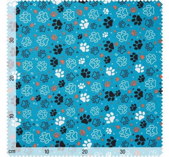 Tessuto decorativo "Zampe" in lino