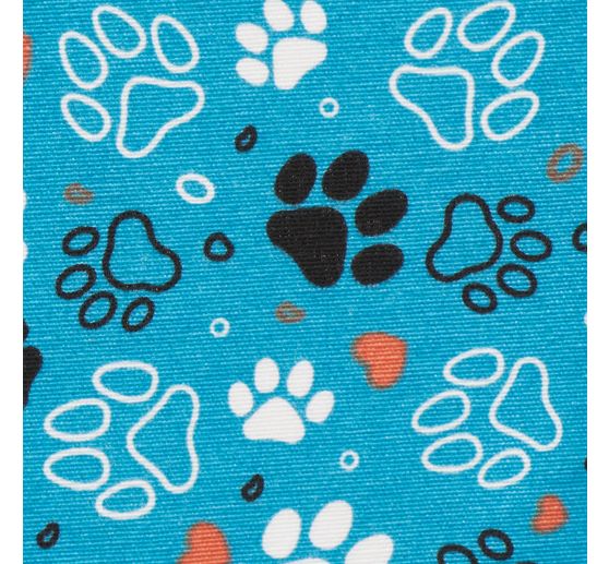 Tessuto decorativo "Zampe" in lino