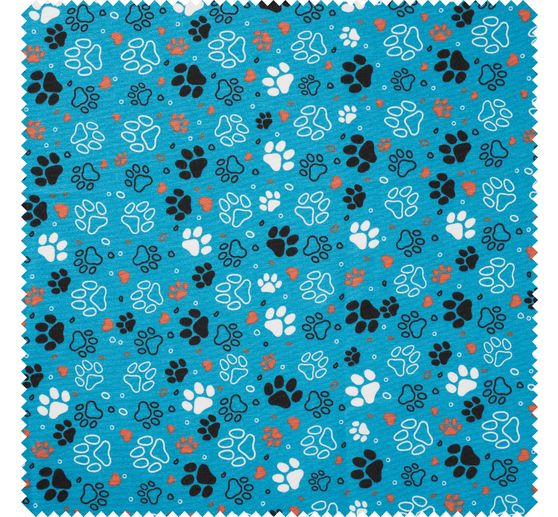 Tessuto decorativo "Zampe" in lino