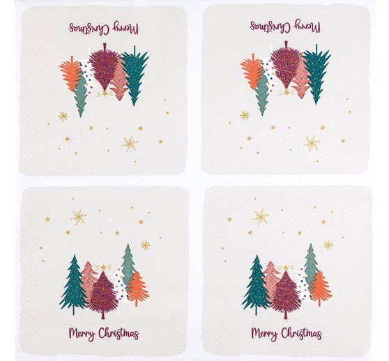 Napkin "Sweet Xmas Trees"