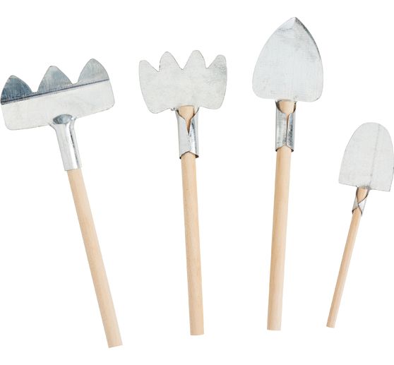 VBS Miniature garden tools, set of 4