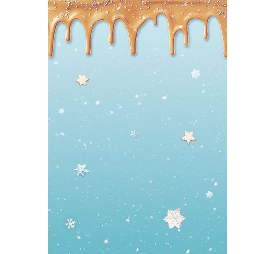 Motif straw silk backgrounds "Candy Christmas"