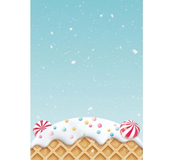 Motif straw silk backgrounds "Candy Christmas"