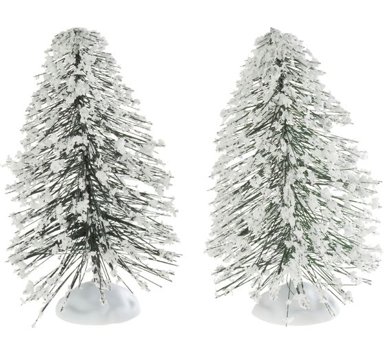 VBS Miniature Christmas tree with snow, 2 pieces