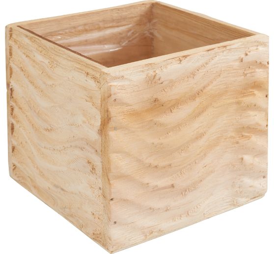 Wooden plant box "Corrugated"