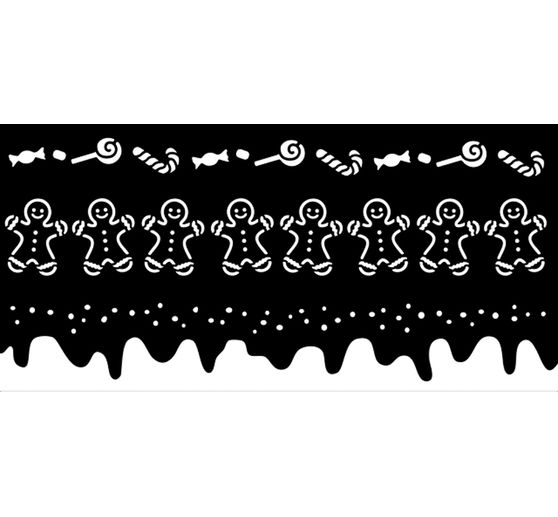 Stencil "Candy Christmas - Stripes"