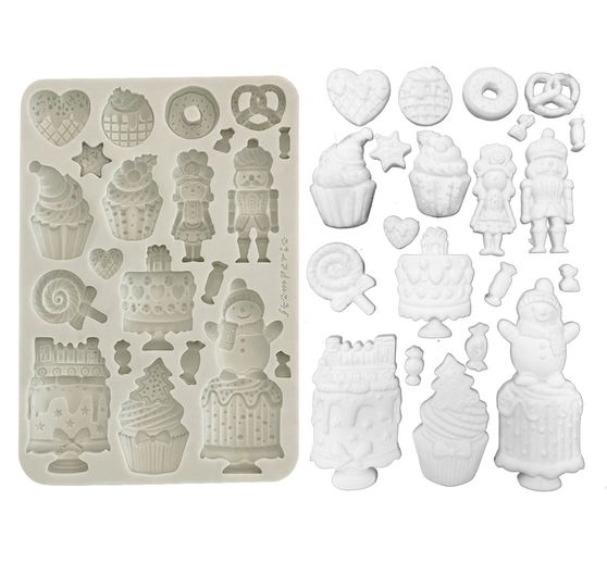 Silicone mould A5 "Candy Christmas - Cakes"