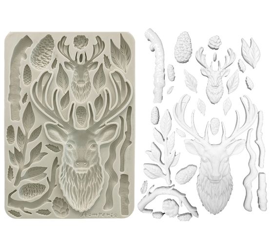 Stampo in silicone A5 "La casa del gufo - Cervo"