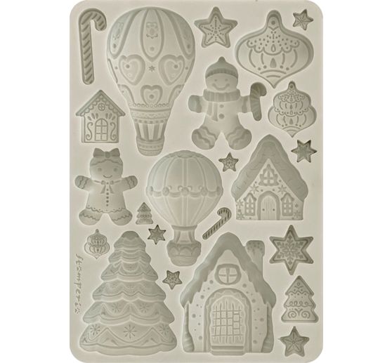 Silicone mould A5 "Candy Christmas - Gingerbreads"