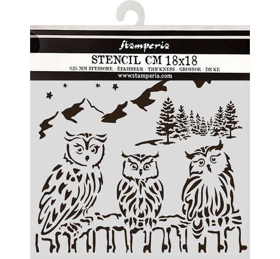 Stencil "The Owl's House - Owls"