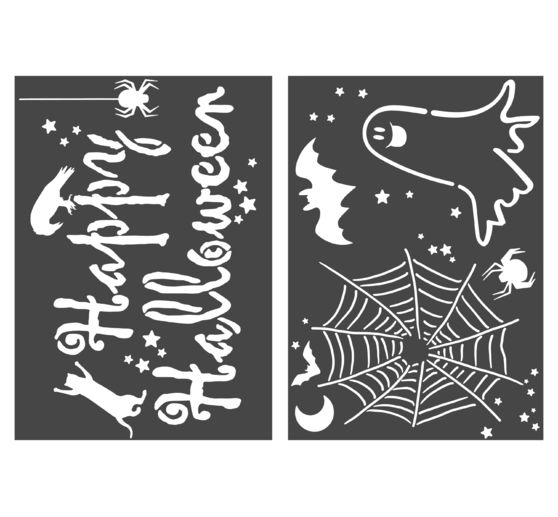 Set di stencil VBS "Happy Halloween", A4