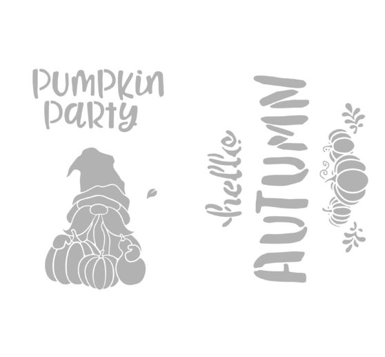 VBS Stencil set "Autumn & Pumpkin", A4