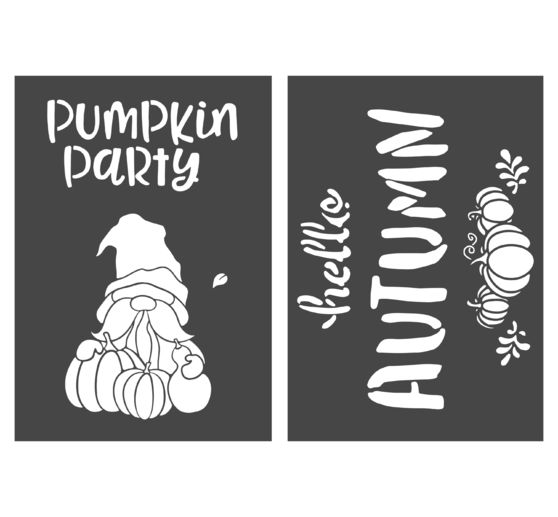 VBS Stencil set "Autumn & Pumpkin", A4