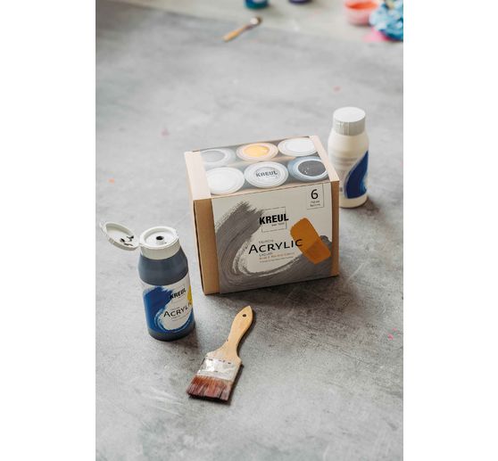 KREUL Triton Acrylic Liquid set "Base & Neutral Colors"